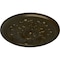 Ekena Millwork Legacy Acanthus Ceiling Medallion (Fits Canopies up to 3 1/2"), 12 3/4"OD x 7/8"P, Green Gold CM12LEGGS - alternate 3